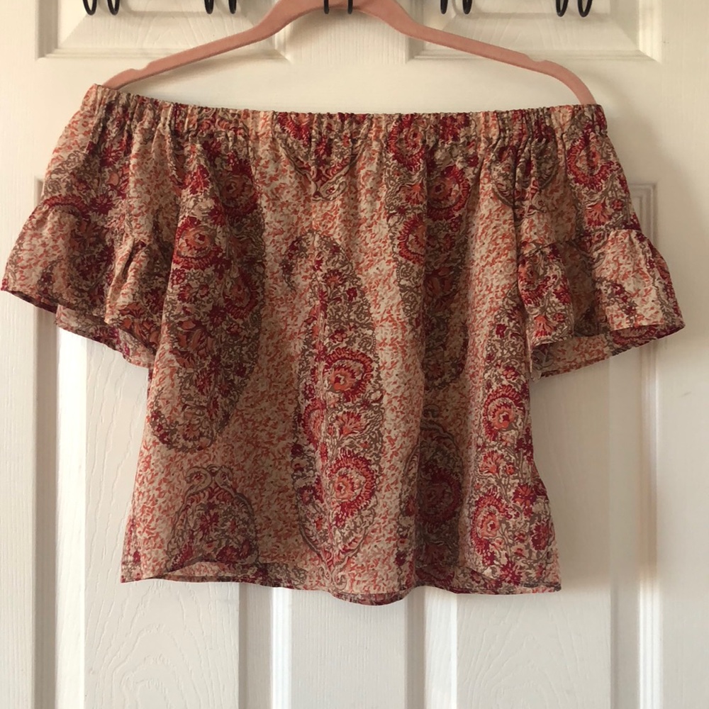 Madewell | NWOT Paisley Off the Shoulder Blouse